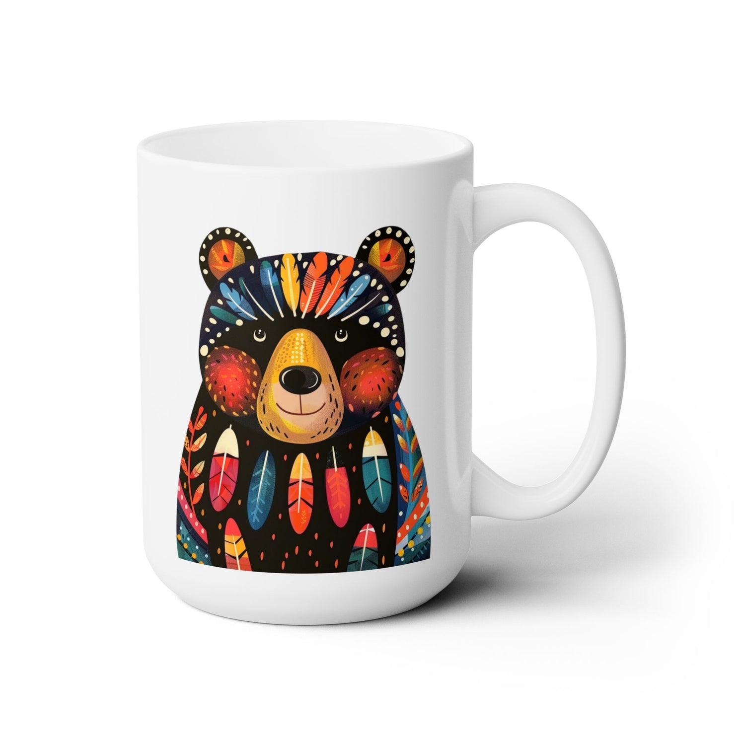 Papa Bear Ceramic Mug - 15 oz. - Embrace the Warmth of Papa Bear with Every Sip! From our Bear Family Collection.