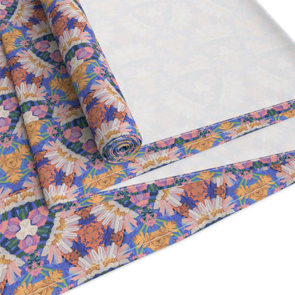 Prismatic Petal Paradise Table Runner - Cotton Twill - Available in 2 sizes: 16" x 72" and 16" x 90".