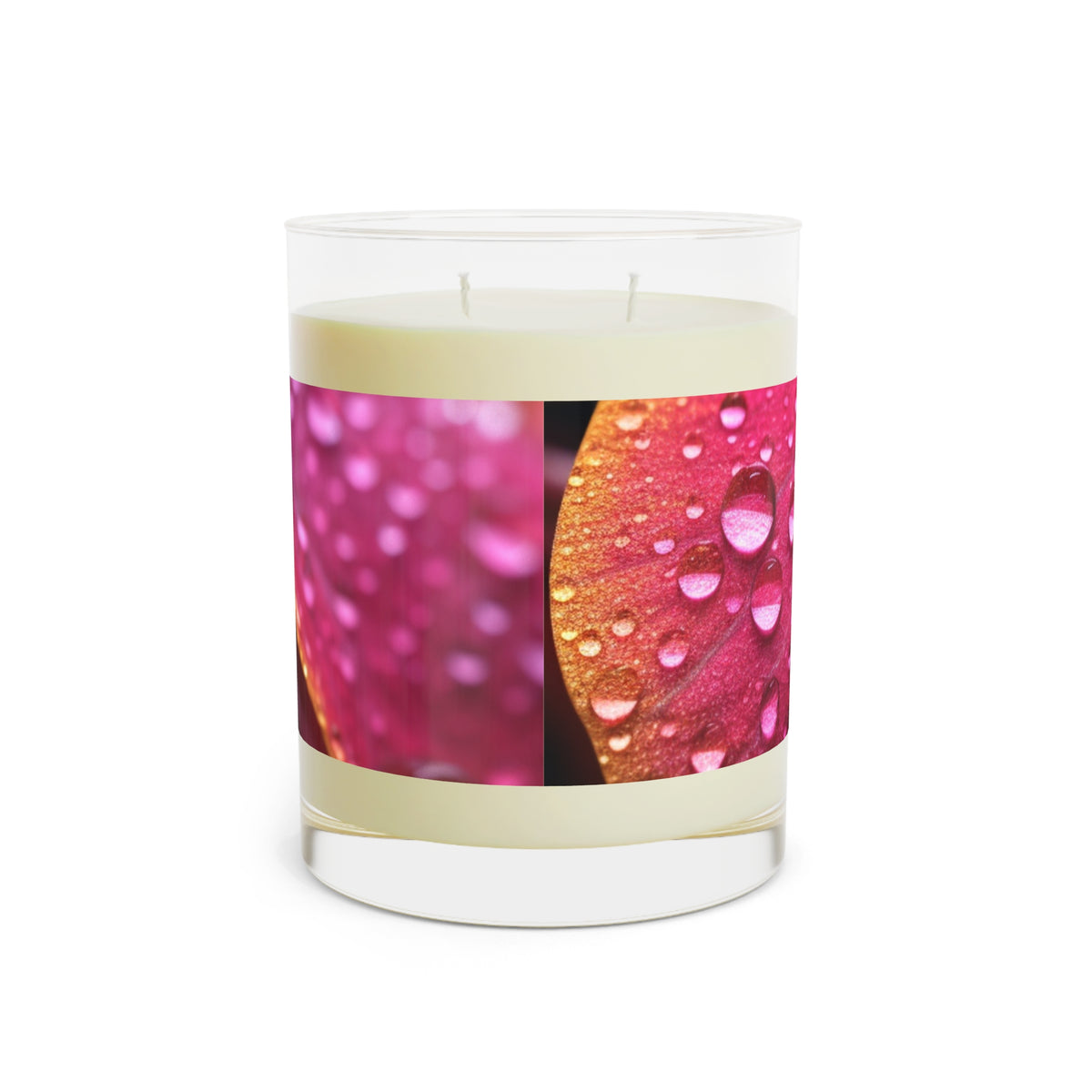 Tropical Dew Leaf 100% Soy Wax Scented Candle - 11 oz. Full-Glass, Phthalate-Free & Lead-Free - Three Fragrance Options