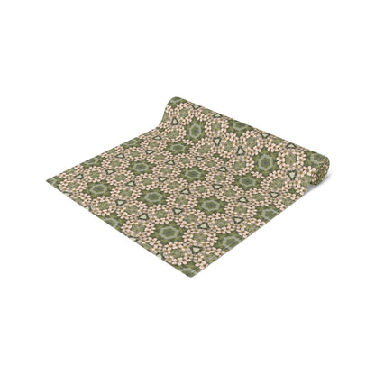 Springtime Petal Dance Table Runner - Cotton Twill - Available in 2 sizes: 16" x 72" and 16" x 90".