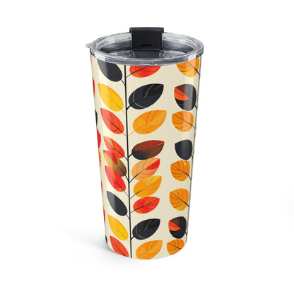 Retro Vines Insulated Tumbler - 20 oz. Stainless Steel, Glossy Finish