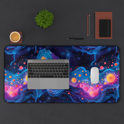 Cosmic Milky Way Desk Mat (Desk Pad) - Journey Through the Stars with Every Task! Available in 3 sizes.