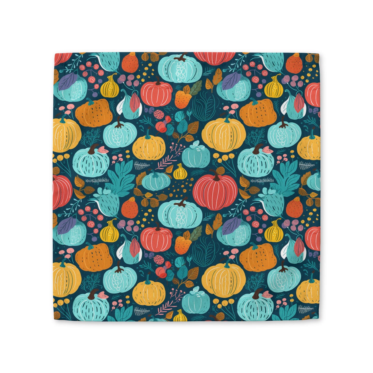 Fall Pumpkin Dance cotton twill napkin