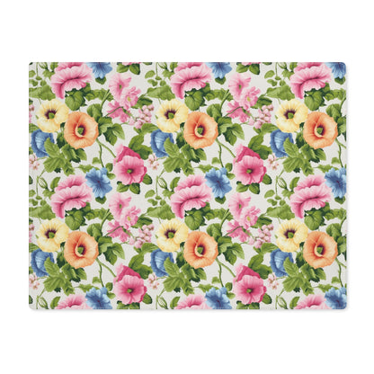 Pastel Garden Elegance Placemat - Embrace Feminine grace with Pastel Garden Elegance! Cotton Twill - 18" x 14"