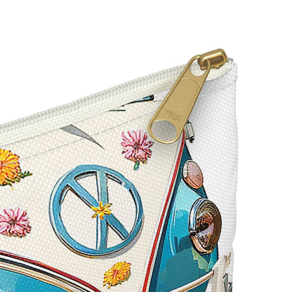 Beach Surfer Dudes & Retro Rides Accessory Pouch - Surf's Up for Your Essentials! Available in 2 sizes.