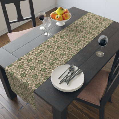Springtime Petal Dance Table Runner - Cotton Twill - Available in 2 sizes: 16" x 72" and 16" x 90".
