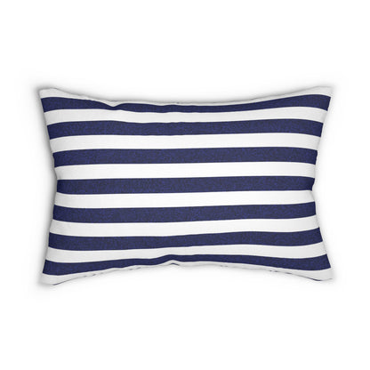 Classic Stripes Celebration Lumbar Pillow - Spun Polyester - Double-Sided Print - Concealed Zipper - 20" x 14"