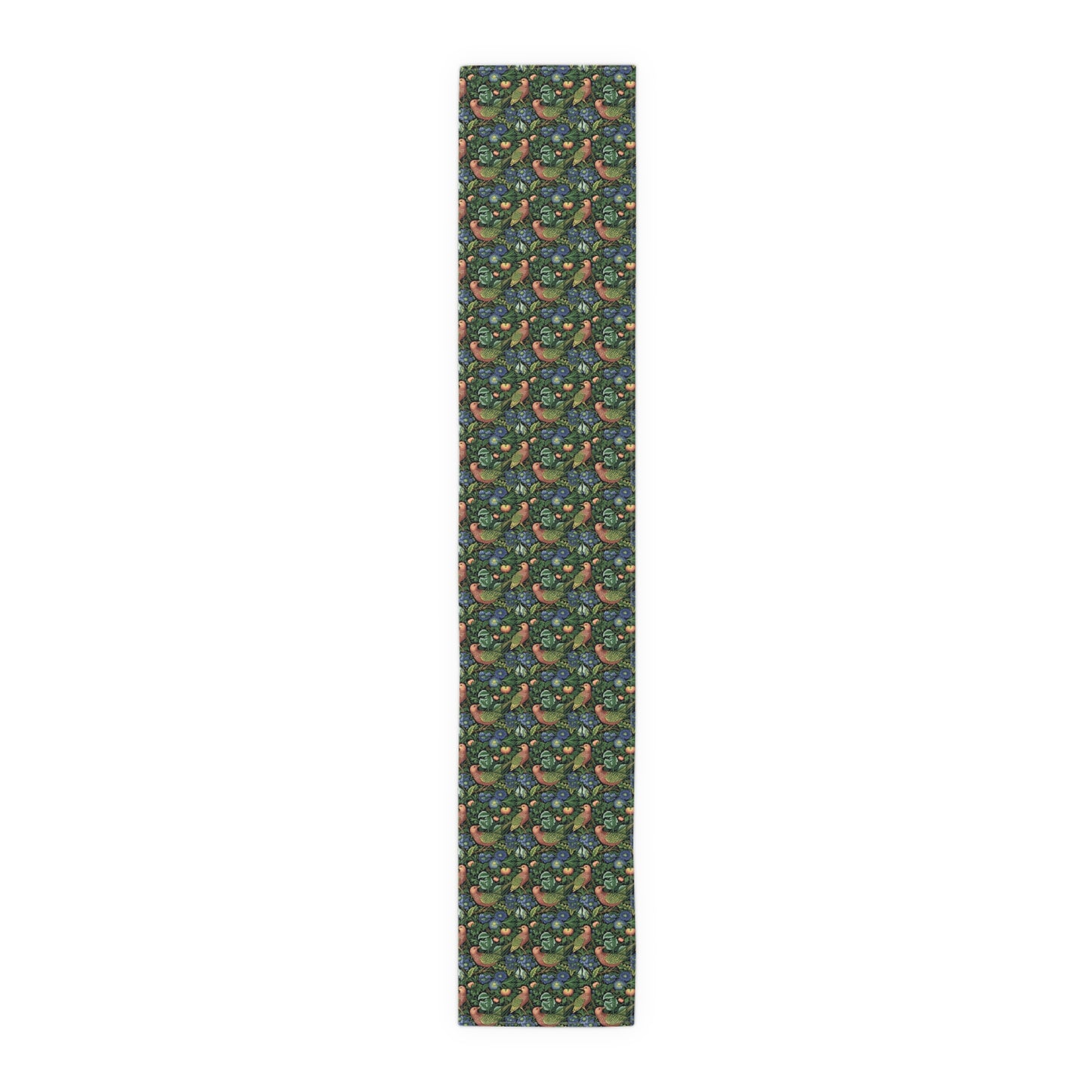 Golden Winged Bird Tapestry Table Runner - Cotton Twill - Available in 2 sizes: 16" x 72" and 16" x 90".