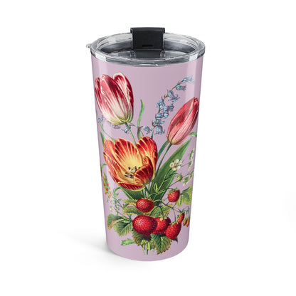 Vintage Tulip Trio Treasure Insulated Tumbler - 20 oz. Stainless Steel, Glossy Finish