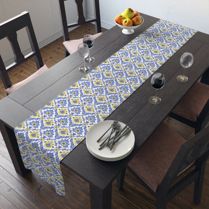 Heritage Bloom Table Runner - Cotton Twill - Available in 2 sizes: 16" x 72" and 16" x 90".