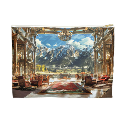 Rocky Mountain Retreat Accessory Pouch - Experience the Serenity of the Rockies, Wherever You Roam! Available in 2 sizes.