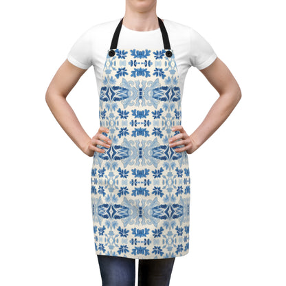 Blue Spanish Tile Adult Apron