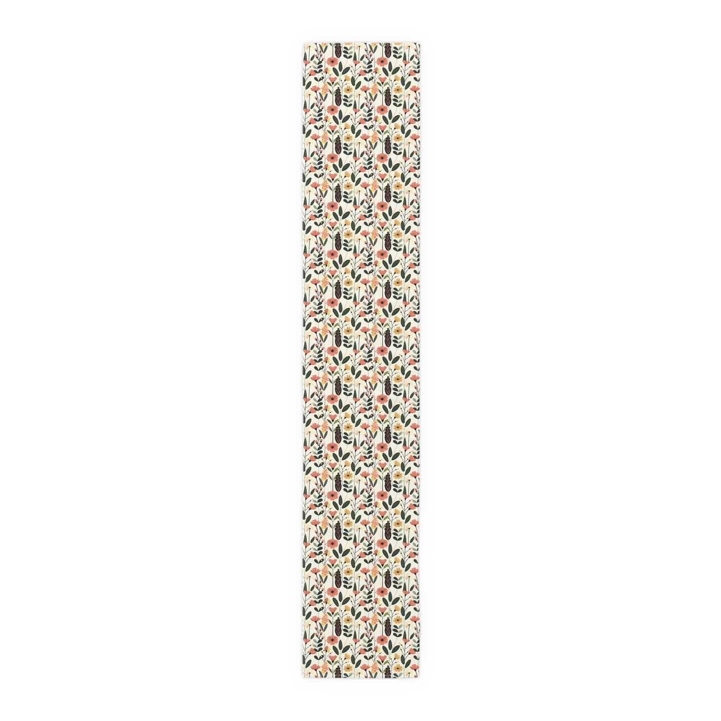 Autumn Bloom Delight Table Runner - Cotton Twill - Available in 2 sizes: 16" x 72" and 16" x 90".