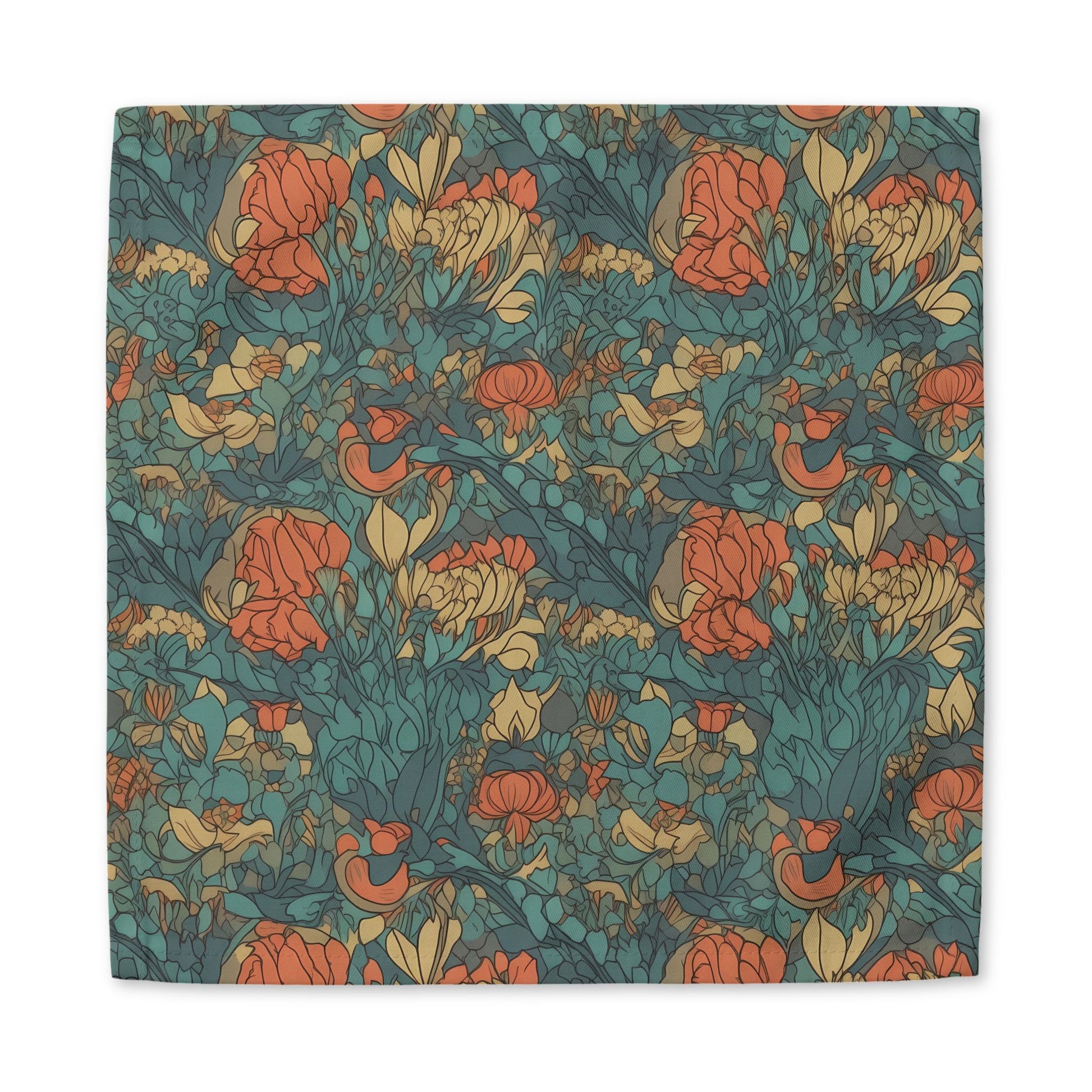 Bohemian Stained Glass Serenity cotton twill napkin
