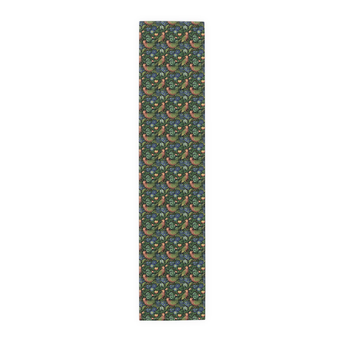 Golden Winged Bird Tapestry Table Runner - Cotton Twill - Available in 2 sizes: 16" x 72" and 16" x 90".