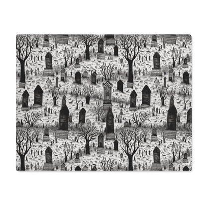 Spooky Gothic Cemetery Chic Placemat - 18" x 14".