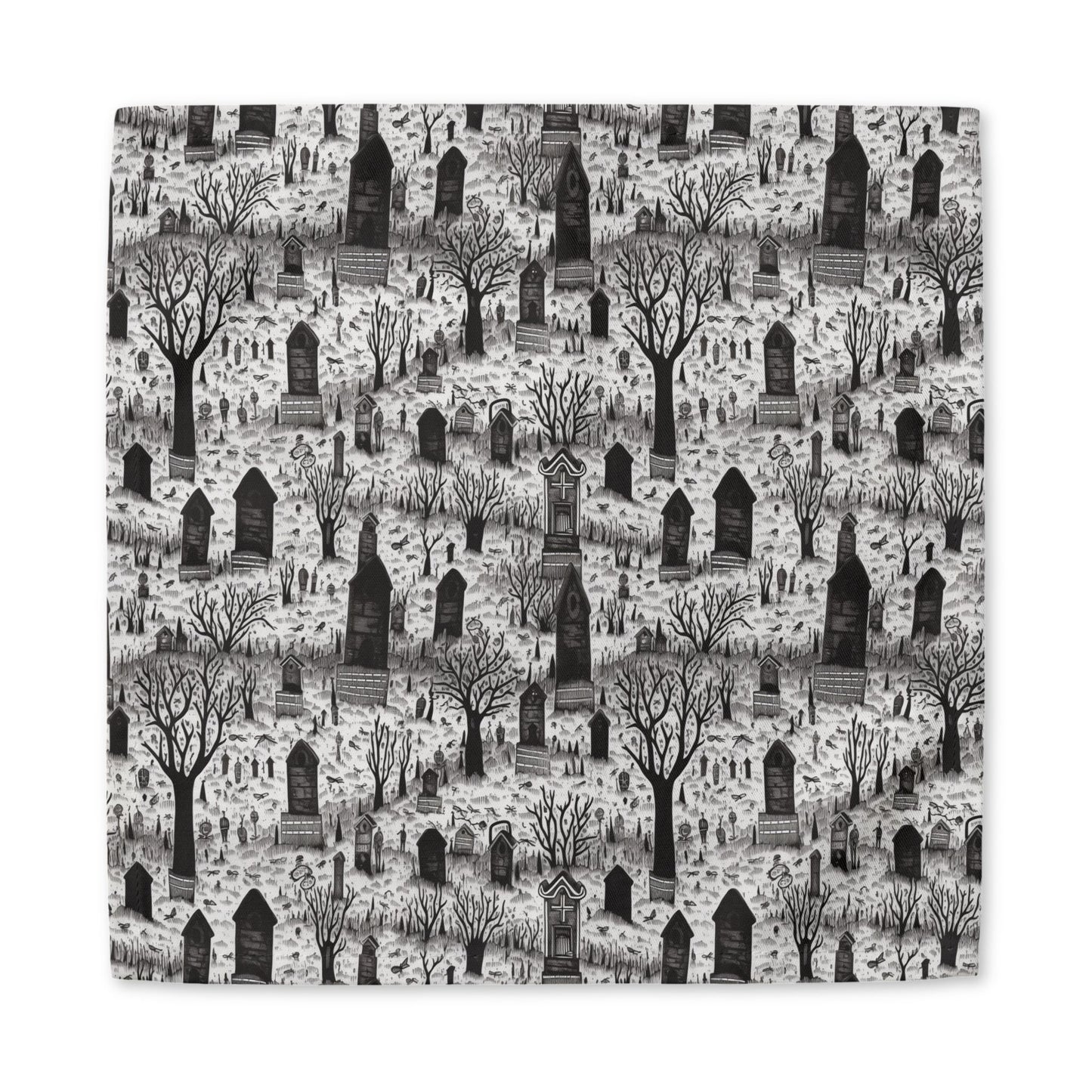 Spooky Gothic Cemetery Chic cotton twill napkin
