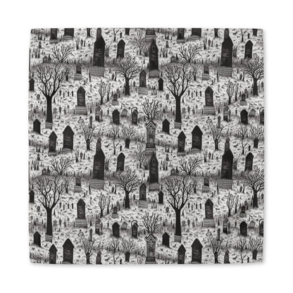 Spooky Gothic Cemetery Chic cotton twill napkin