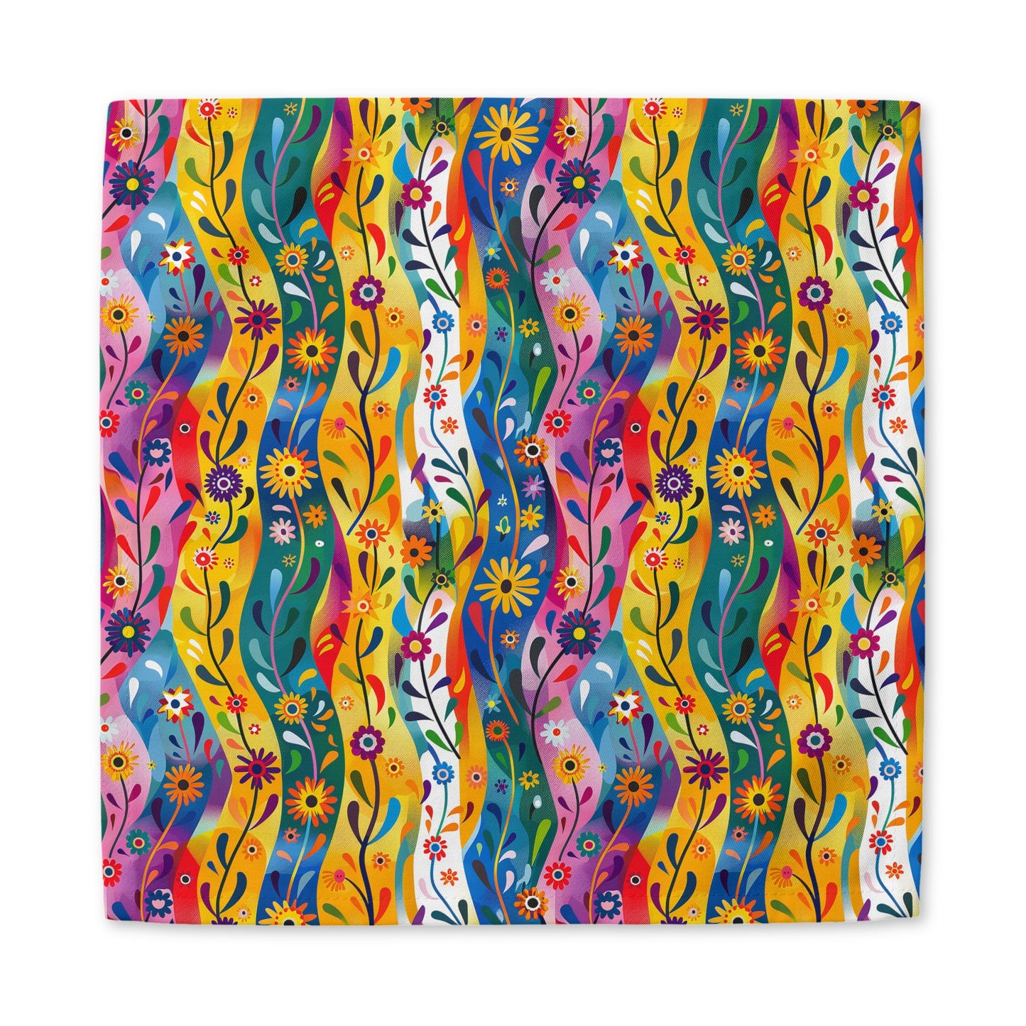 Floral Rhythms cotton twill napkin