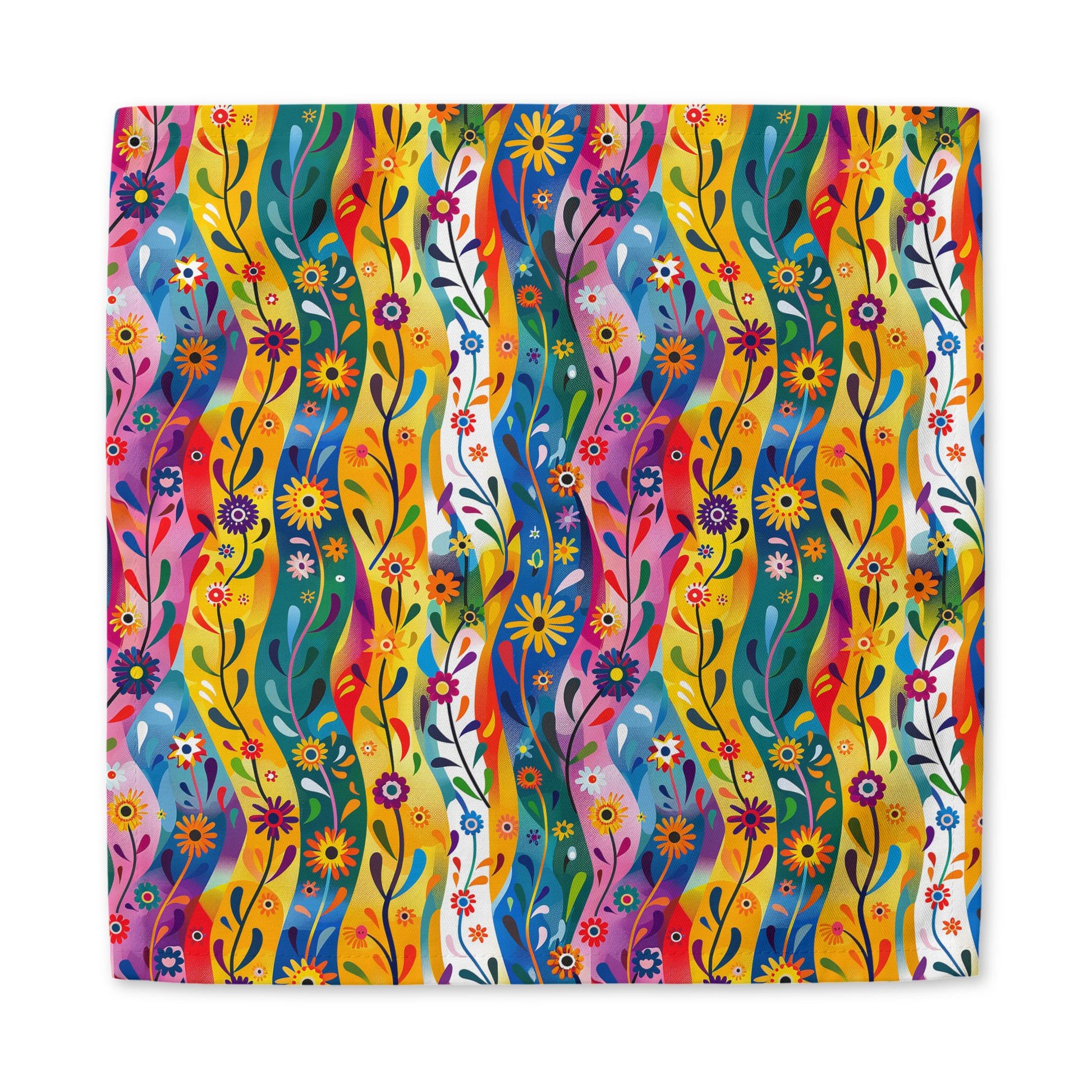Floral Rhythms cotton twill napkin