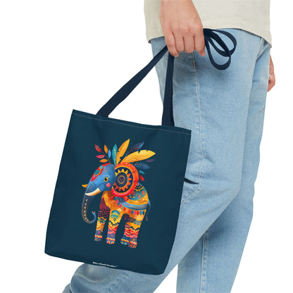 Ethnic Elephant Tote Bag - Carry the Spirit of the African Savanna with the Ethnic Elephant Tote! Available in 3 sizes.