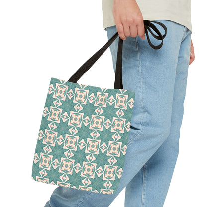 Desert Cactus Star Tile Tote Bag - Carry Southwest Charm Wherever You Go! Available in 3 sizes.