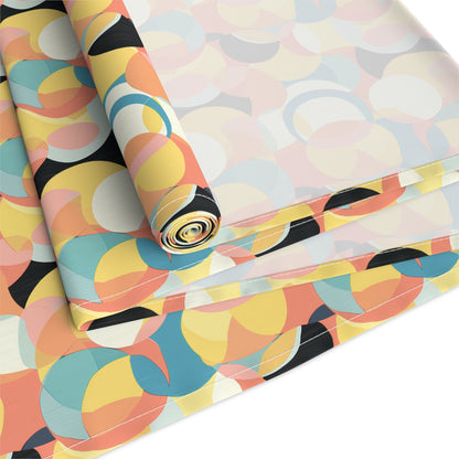 Mod Circle Medley Table Runner - Cotton Twill - Available in 2 sizes: 16" x 72" and 16" x 90".