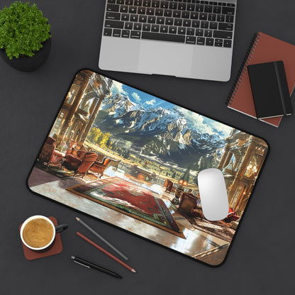 Rocky Mountain Retreat Desk Mat (Desk Pad) - Experience the Luxury of the Rockies at Your Desk! Available in 3 sizes.