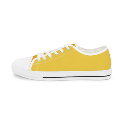 Daffodil Men's Two-Tone Low Top Sneakers - Brighten Every Step – Where Happiness Meets Bold Style!