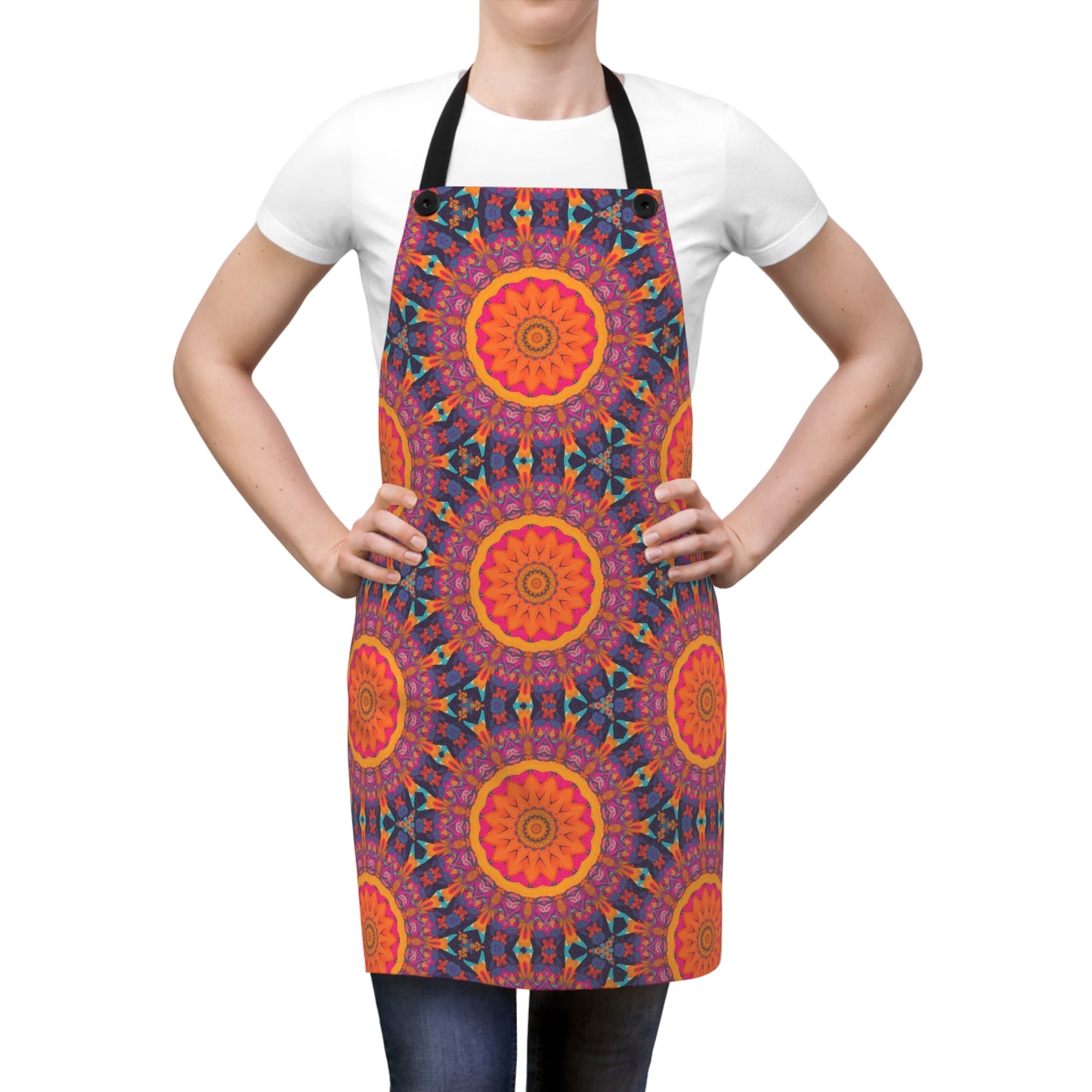 Fiery Mosaic Magic Adult Apron