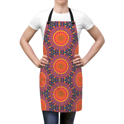Fiery Mosaic Magic Adult Apron
