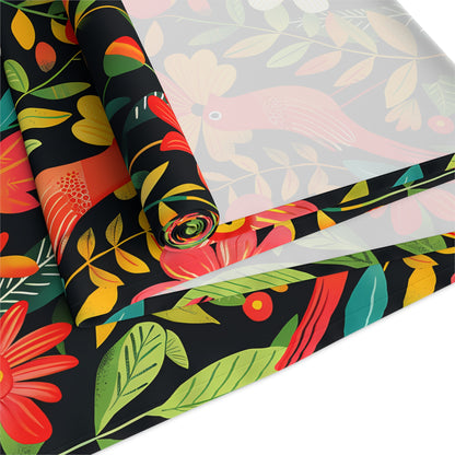 Blooming Bird Wonderland Table Runner - Polyester - Available in 2 sizes: 16" x 72" and 16" x 90".