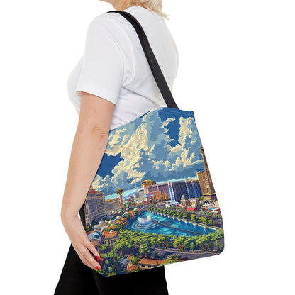 Viva Daytime Las Vegas Tote Bag - Bring the Vegas Vibe to Wherever You Roam! Available in 3 sizes.