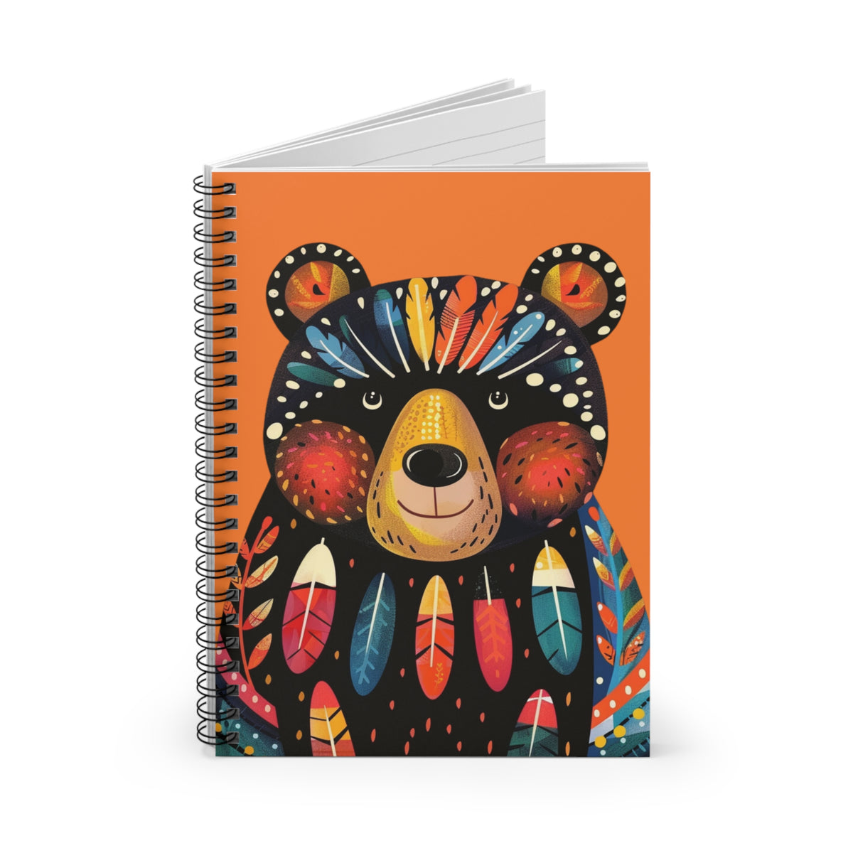 Papa Bear Chic Spiral Notebook - Ruled Line - Jot Your Big Plans with Papa Bear! From our Bear Family Collection.
