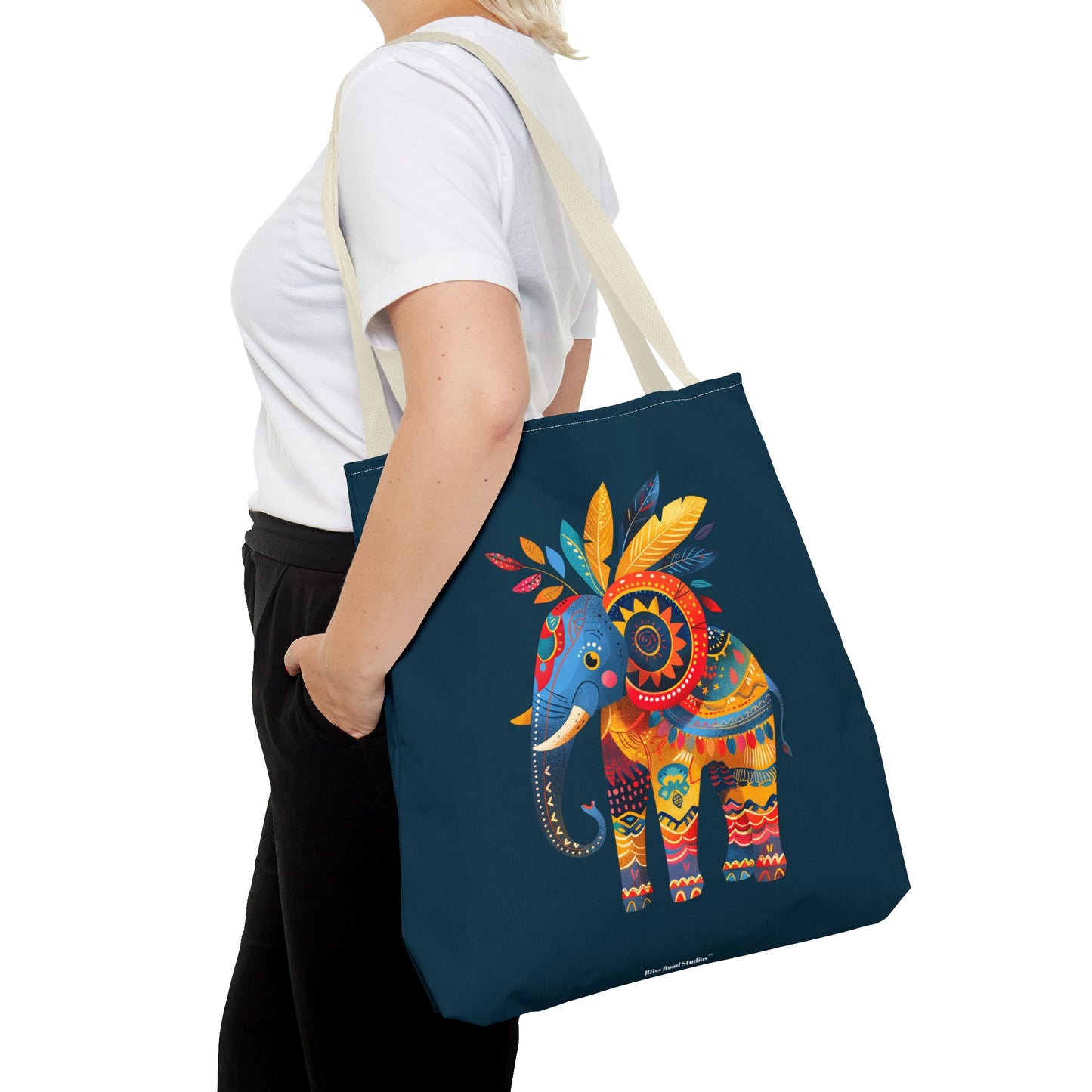 Ethnic Elephant Tote Bag - Carry the Spirit of the African Savanna with the Ethnic Elephant Tote! Available in 3 sizes.
