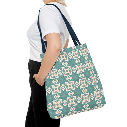 Desert Cactus Star Tile Tote Bag - Carry Southwest Charm Wherever You Go! Available in 3 sizes.