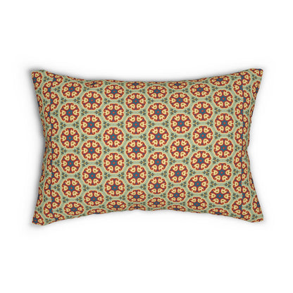Sunlit Arabesque Lumbar Pillow - Spun Polyester - Double-Sided Print - Concealed Zipper - 20" x 14"