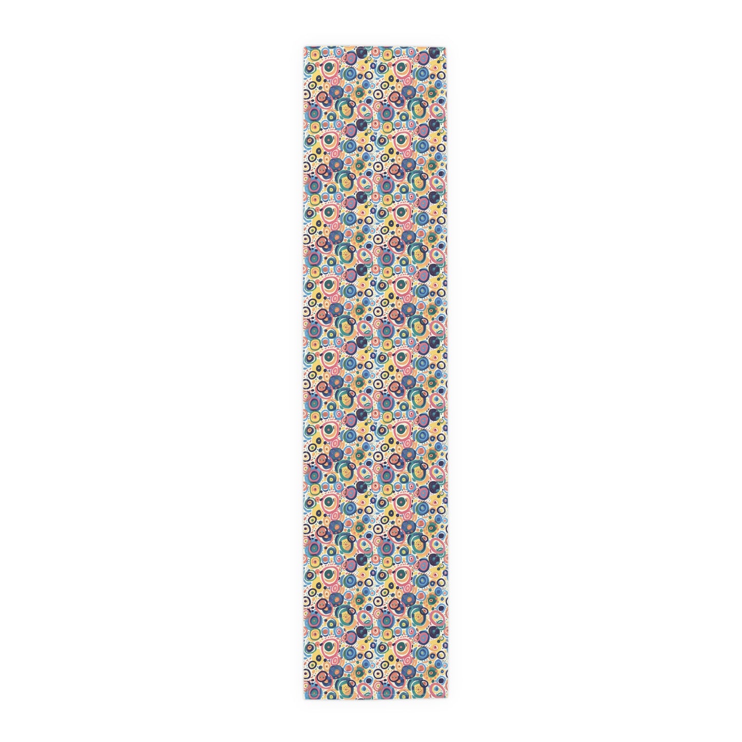 Pop Art Swirls Table Runner - Cotton Twill - Available in 2 sizes: 16" x 72" and 16" x 90".
