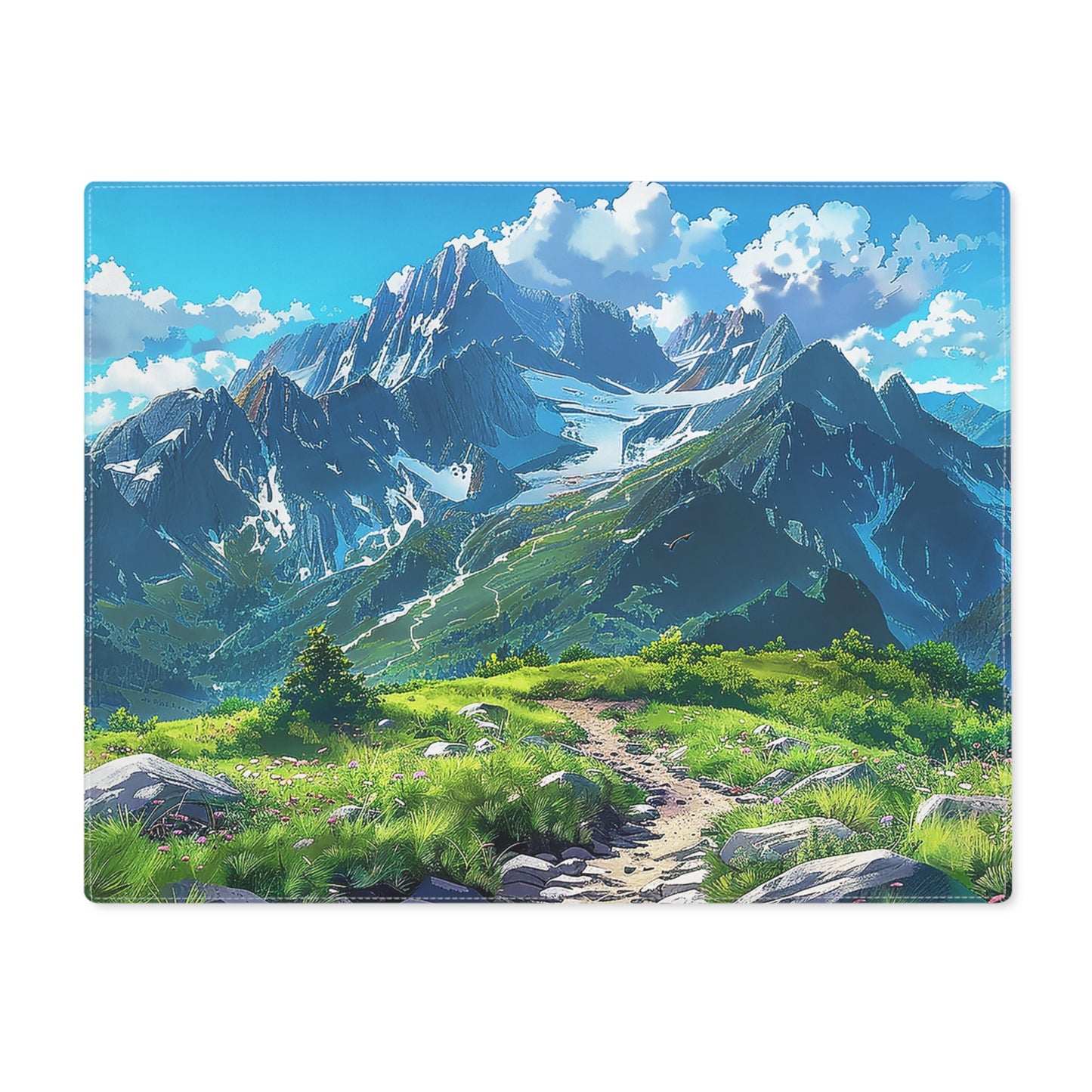 Mountain Hiker's Paradise Placemat - 18" x 14".
