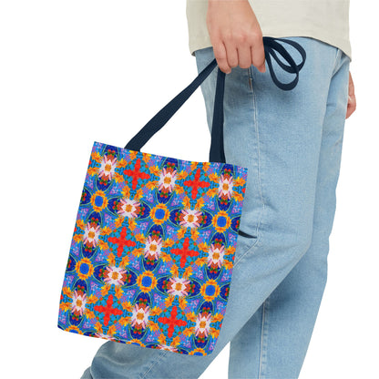 Floral Tapestry Wanderlust Tote Bag - Wander in Style with a Tapestry of Color! Available in 3 sizes.