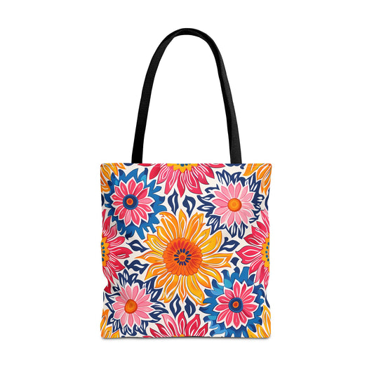 Sunsplash Petals Tote Bag - Radiate Sunshine and Style Wherever You Go! Available in 3 sizes.