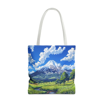 Mount Fuji Serenity Tote Bag - Carry the Tranquil Beauty of Japan's Iconic Peak! Available in 3 sizes.