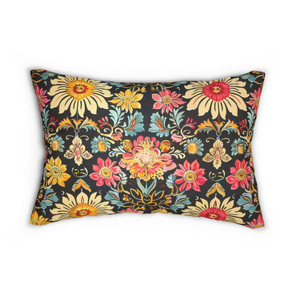 Victorian Vintage Vibes Lumbar Pillow - Spun Polyester - Double-Sided Print - Concealed Zipper - 20 x 14