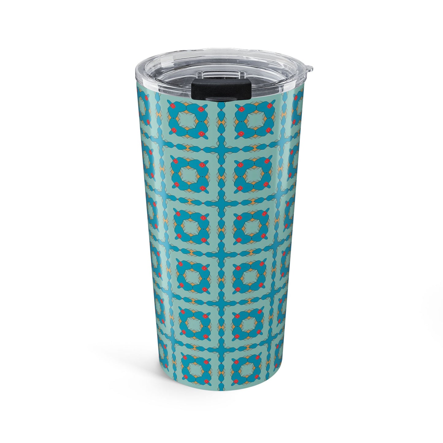 Southwestern Quilt Charm Insulated Tumbler - 20 oz. Stainless Steel, Glossy Finish
