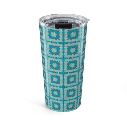 Southwestern Quilt Charm Insulated Tumbler - 20 oz. Stainless Steel, Glossy Finish