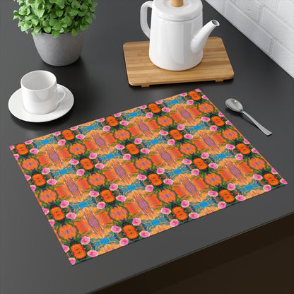 Floral Fiesta Placemat - 18" x 14".