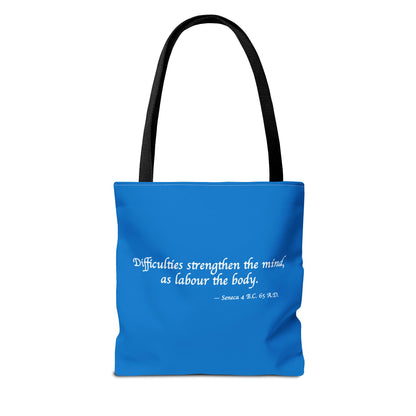 Strength Through Challenges Tote Bag - Carry Wisdom - Embrace Strength! Available in 3 sizes.
