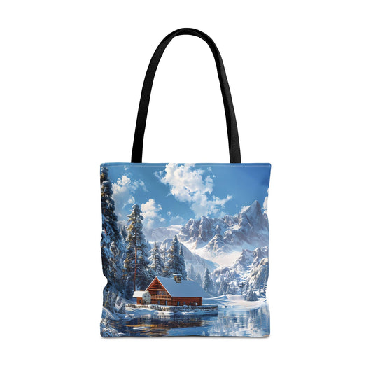 Winter Wonderland Retreat Tote Bag - Embrace Winter's Serenity with this Tote! - Available in 3 sizes.