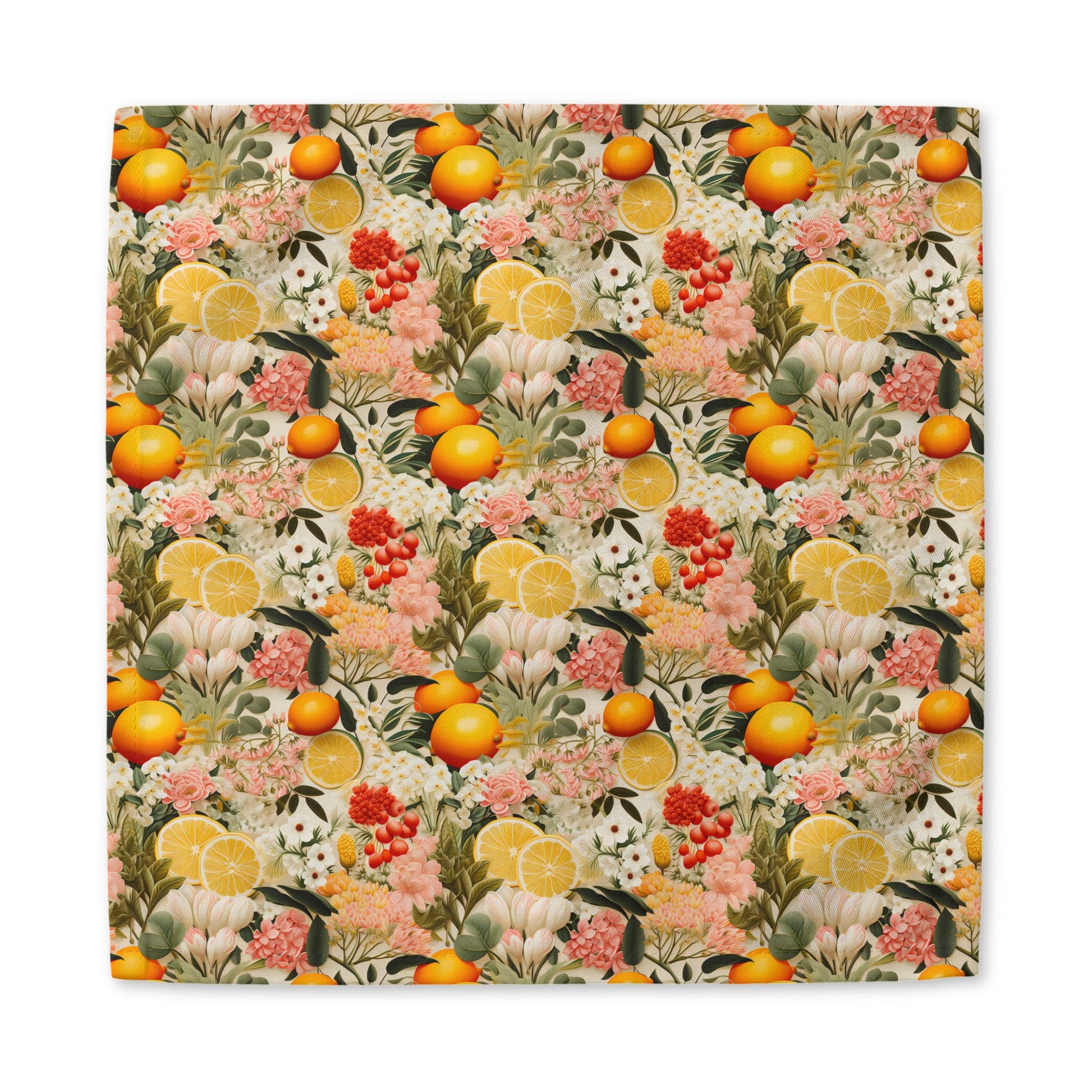Old World Citrus Delight cotton twill napkin