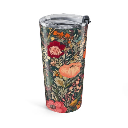 Renaissance Fall Floral Insulated Tumbler - 20 oz. Stainless Steel, Glossy Finish